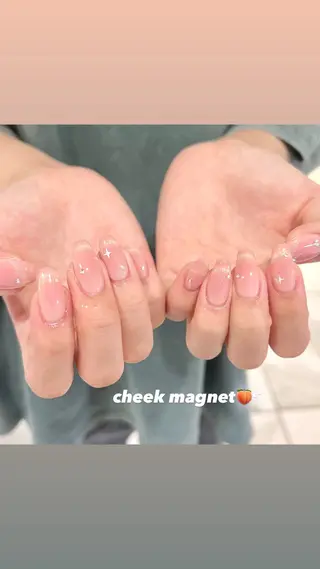 ネイル 🎀チーク/ちゅるん 🫧chisa🎀のネイルデザイン