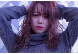 セミロング カラー ヘアアレンジ glad hairのヘアスタイル