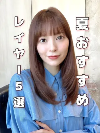 ロング カラー 石戸谷　海斗/韓国 レイヤー/艶カラーのヘアスタイル