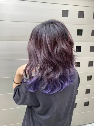 ミディアム ブリーチカラー🐆 うる艶美髪🎀のヘアスタイル