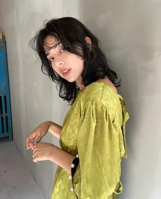 セミロング グレージュ|レイヤー 🌘/青空soraのヘアスタイル