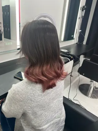 セミロング EGO所属・ブリーチカラー💖 rukaのヘアスタイル