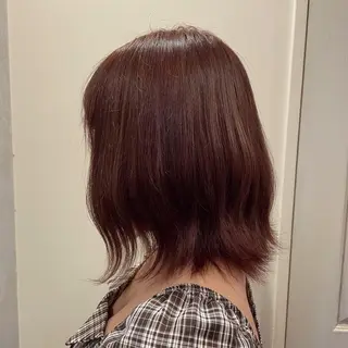 ミディアム カラー ulQua 戸田のヘアスタイル
