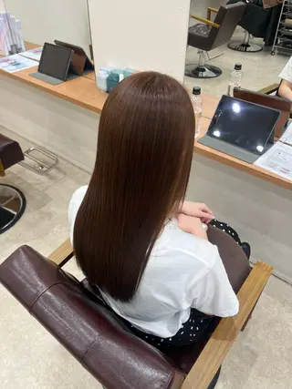 ロング カラー 永井 夢彩のヘアスタイル
