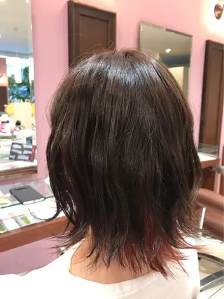 ミディアム カラー 大阪長居🌱野見山 卓也のヘアスタイル