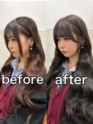 ロング SALOWIN原宿AROA店所属・顔まわり神カット✂︎ 齋藤雄大【表参道】のヘアスタイル