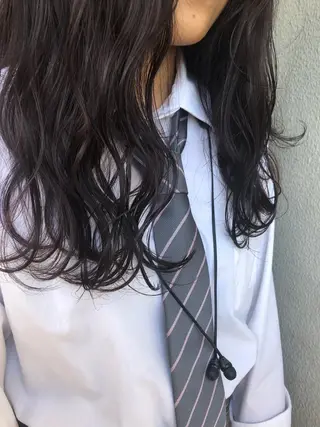 ロング 森本裕/オーナー/ スパイラルパーマのヘアスタイル