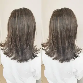 セミロング カラー grow上野御徒町【グロウ】所属・ブリーチ・ハイトーン 特化🎉内山のヘアスタイル