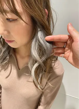 セミロング share salon higashi umeda所属・林 時也のヘアスタイル