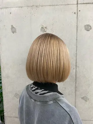 ミディアム カラー 齋藤 椋哉のヘアスタイル