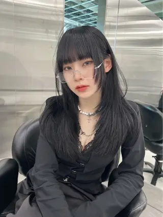 ロング 銀座/韓国/ワンホン 🤍艶髪🖤nahoのヘアスタイル