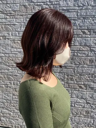 ミディアム カラー ✴︎ヒラガカナ✴︎ ECLAT HAIRのヘアスタイル