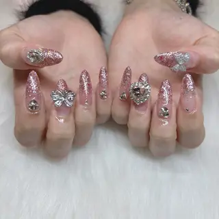 ロング HANA うるののネイルデザイン