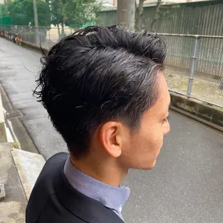 パーマ メンズ 黒川 満美のヘアスタイル