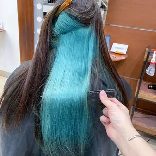 ロング カラー 縮毛矯正/髪質改善 /韓国風　山川春輝のヘアスタイル
