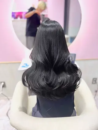 ロング 韓国/縮毛矯正/ カンタのヘアスタイル