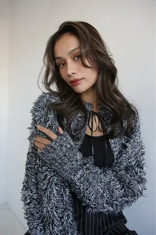 セミロング カラー ナガミネアリサ/ 学芸大学/海外ヘアのヘアスタイル