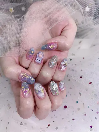 ネイル 🦋ネイルサロン ブラン🌈ゆりのネイルデザイン