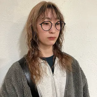 ロング カラー パーマ パ ルのヘアスタイル