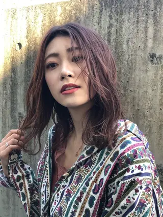 セミロング 韓国🇰🇷ボブ✂︎ レイヤー✂︎三吉明人のヘアスタイル