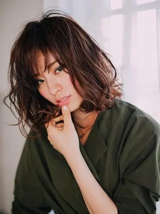 セミロング カラー ✨艶髪満足度◎✨ 菅沼 麻衣子のヘアスタイル