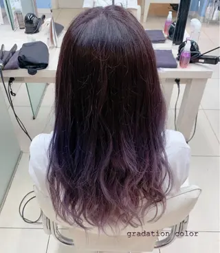 ロング カラー ✂︎✂︎レディースの メンズカット屋さんのヘアスタイル