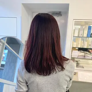 セミロング カラー サトウ リョウのヘアスタイル