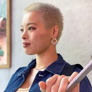 ショート カラー パーマ ヘアアレンジ キッズ ネイル マツエク・マツパ 中元 淳のヘアスタイル