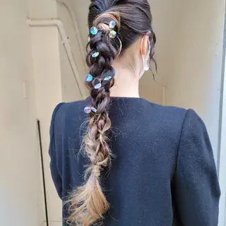 ヘアアレンジ 🇰🇷透明感×ハイ トーン🌟tomoのヘアスタイル