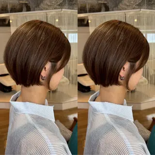 ショート カラー RINNO🌷艶髪/ 透明感カラーのヘアスタイル