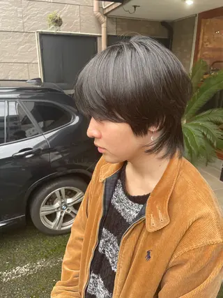 ミディアム メンズ 森田 雅治のヘアスタイル
