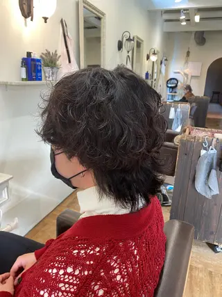 パーマ メンズ 【nui 茨木】 原田美紅のヘアスタイル