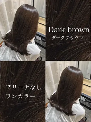 セミロング カラー 似合わせカット得意 仁井亮のヘアスタイル