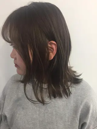 ミディアム カラー トップスタイリスト 👑田添幹宜のヘアスタイル