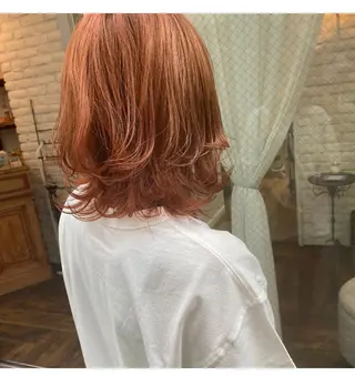 ミディアム カラー 田中 優衣のヘアスタイル