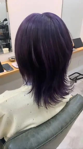 ミディアム カラー kanon hair所属・新木 愛花のヘアスタイル