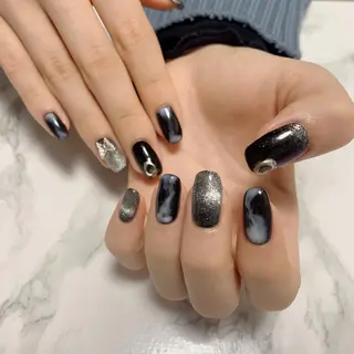 ネイル はな💎ネイル ワンホン、長さ出しのネイルデザイン