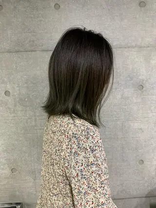 セミロング カラー メンズ THE./ブリーチ 透感カラー/髪質改善のヘアスタイル