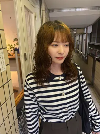 セミロング パーマ kaito パーマ募集！🔵のヘアスタイル