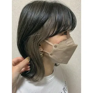 ミディアム カラー ヘアアレンジ 髪質改善サロン🍃 AIRI のヘアスタイル