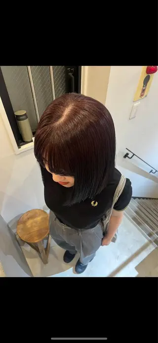 カラー the hinc所属・miyu /大阪 /レイヤーカットのヘアスタイル