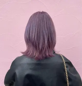 ミディアム カラー ひなた 艶カラー/渋谷のヘアスタイル