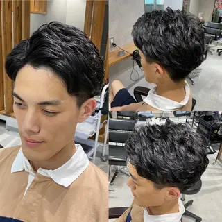 パーマ メンズ R/🤎 パーマ&ブリーチ🔥のヘアスタイル