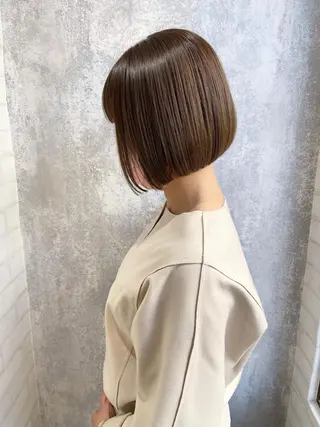 ショート カラー 【ボブ/透明感カラー 】🎀上村美緒🎀のヘアスタイル