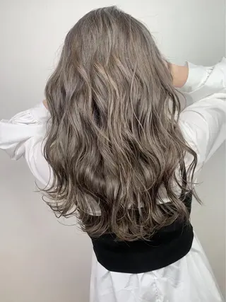 ロング カラー パーマ ヘアアレンジ メンズ キッズ ネイル マツエク・マツパ アイブロウ _WHITE高槻所属・_WHITE高槻店 yusukeのヘアスタイル