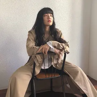 ロング 宮崎 わか菜のヘアスタイル