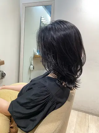 セミロング カラー Lily 日吉所属・日吉で叶える🍒🍒 オカベナオヤのヘアスタイル
