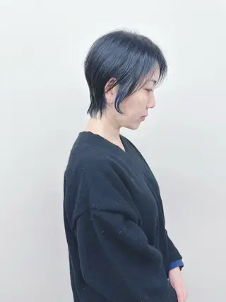 ショート とうい/パーマボブ/ くせ毛/丸みボブのヘアスタイル