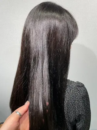 セミロング カラー 長澤 理江のヘアスタイル