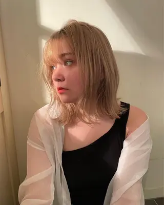 ミディアム カラー 増渕 駿介のヘアスタイル